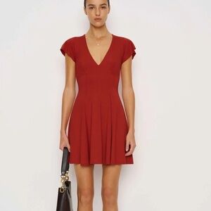 reformation bell cashmere mini dress Reformation Bell Cashmere Mini Dress in Blue
